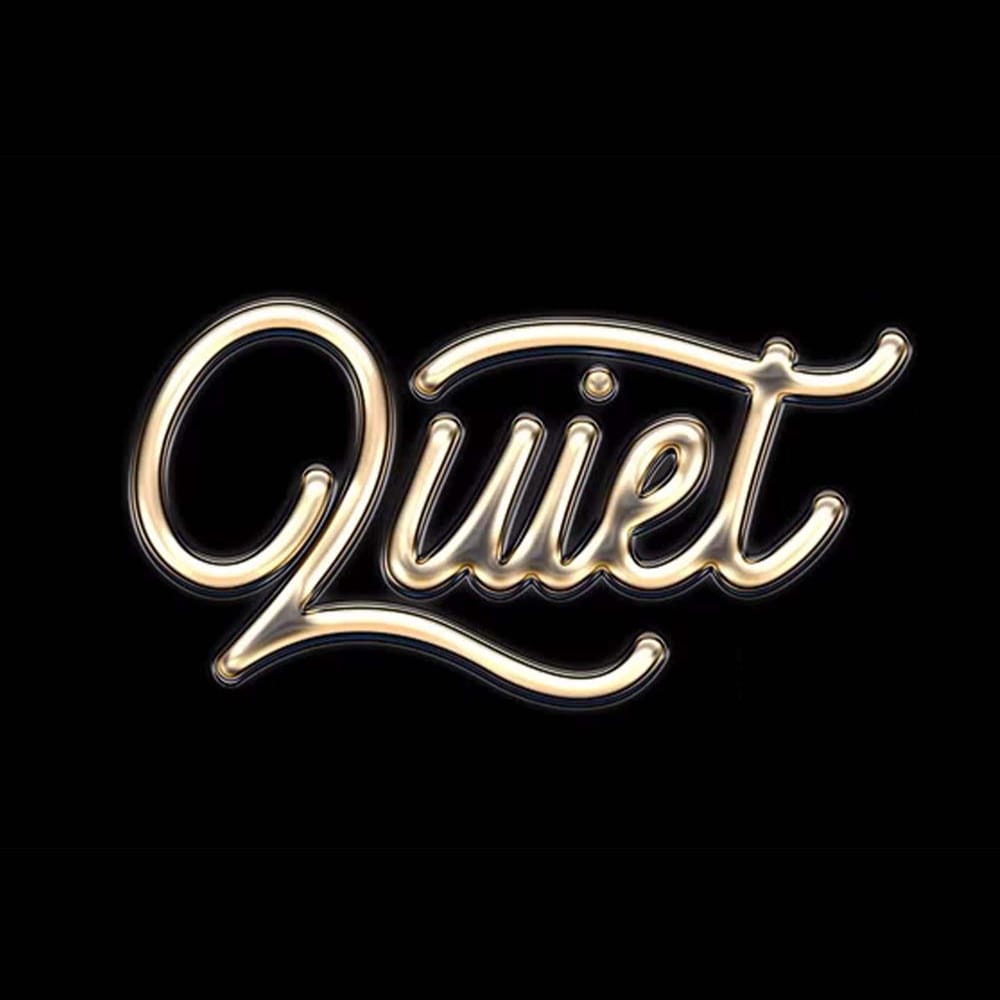 Free Golden Chrome Logo Mockup PSD