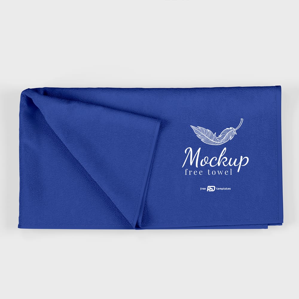 Free Hotel Towel Mockup PSD