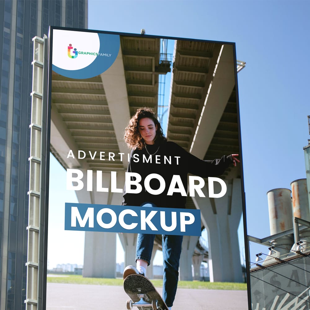 Free Large Billboard Mockup PSD