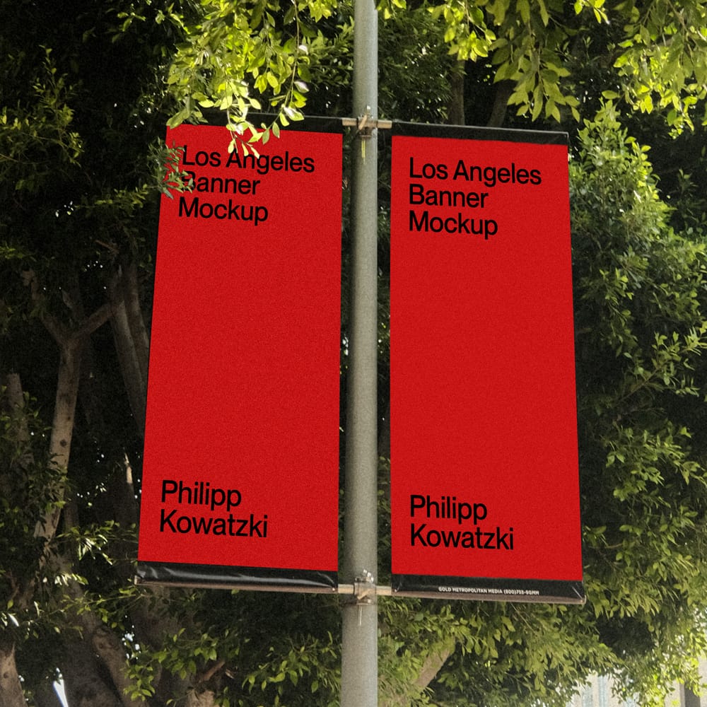 Free Los Angeles Sign Billboard Poster Mockup