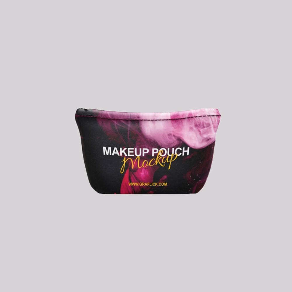 Free Makeup Pouch Mockup PSD