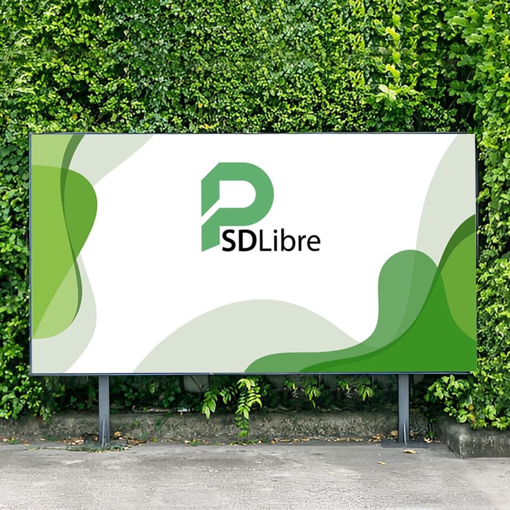 Free Outdoor Advertising Billboard Mockup Template PSD