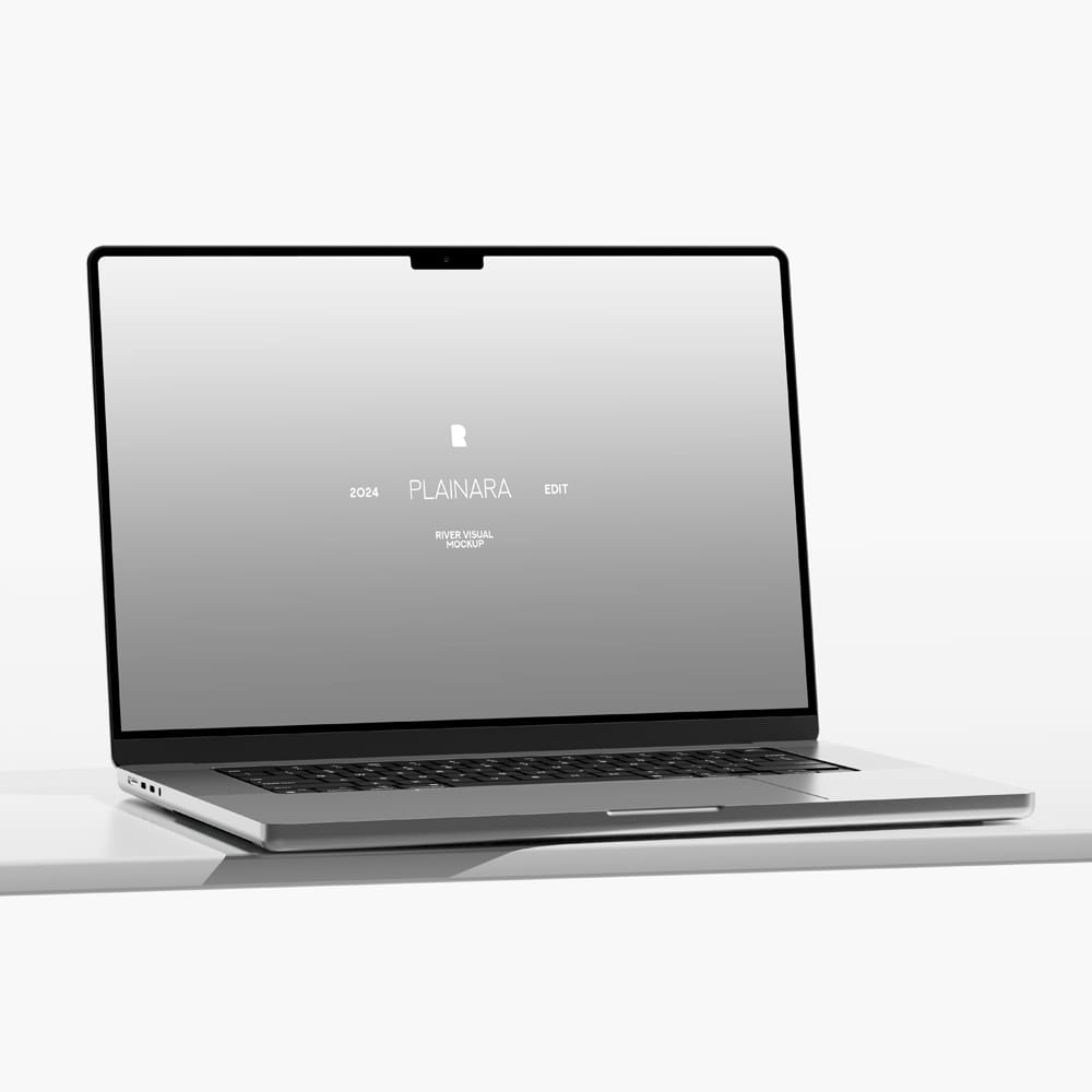 Free Plainara Macbook Pro 16 Mockup PSD