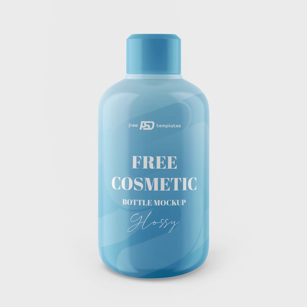 Free Realistic Shampoo Bottle Mockup Set PSD