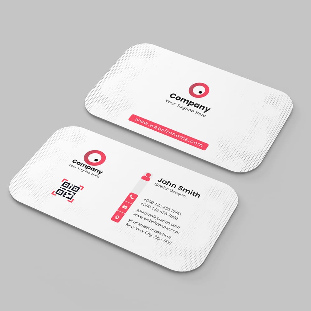 Free Round Corner Business Card Mockup PSD