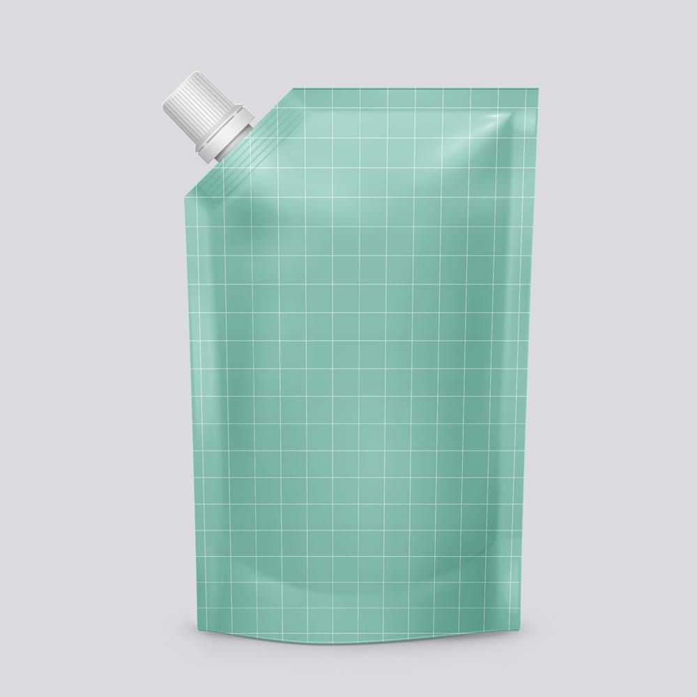 Free Spout Pouch Mockup Template PSD