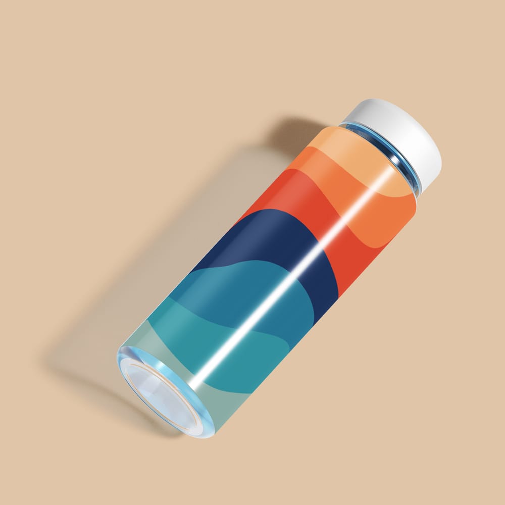 Free Water Bottle Mockup Template PSD