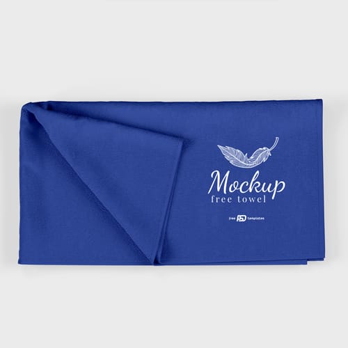 Hotel Towel Mockup PSD