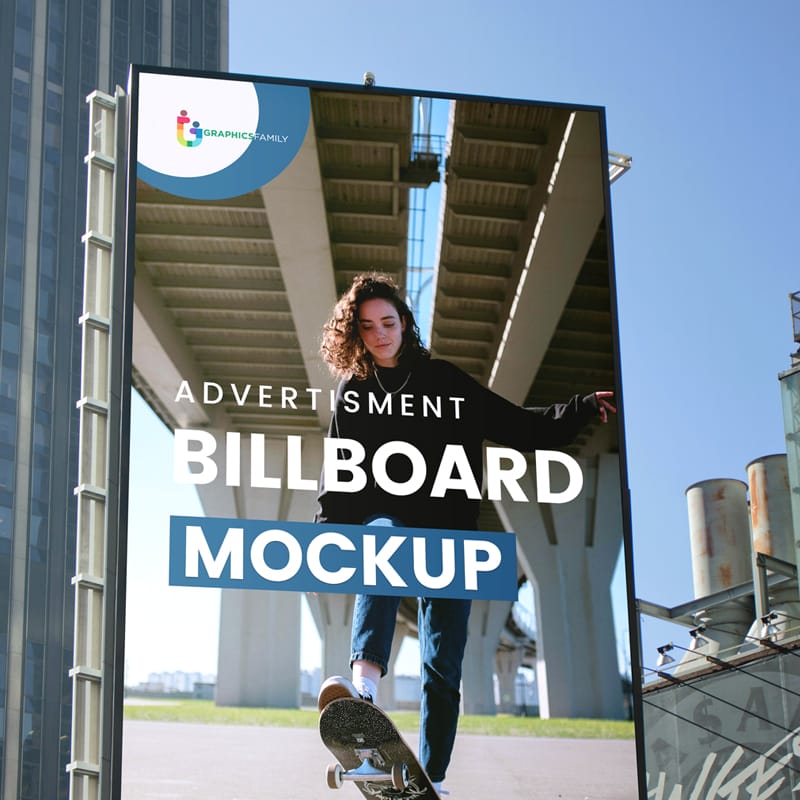 Large Billboard Mockup PSD