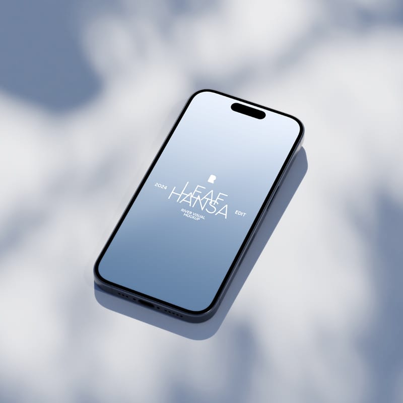 Leafhansa iPhone 15 Pro Mockup PSD