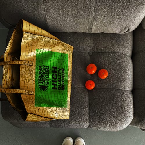 Leather Bag Mockup Template PSD