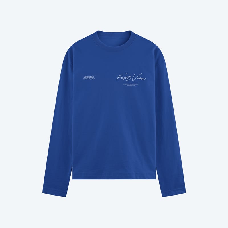 Long Sleeve T-Shirt Mockup PSD