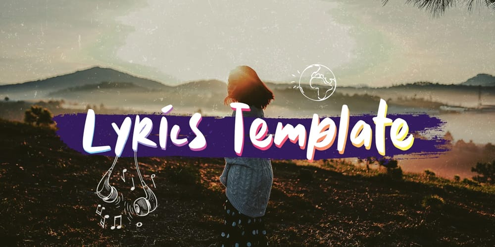 Lyrics Titles Premiere Pro Template