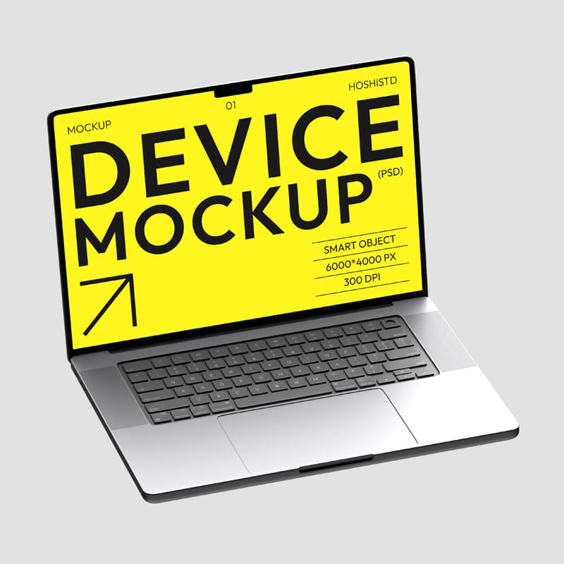 Macbook Device Mockup PSD