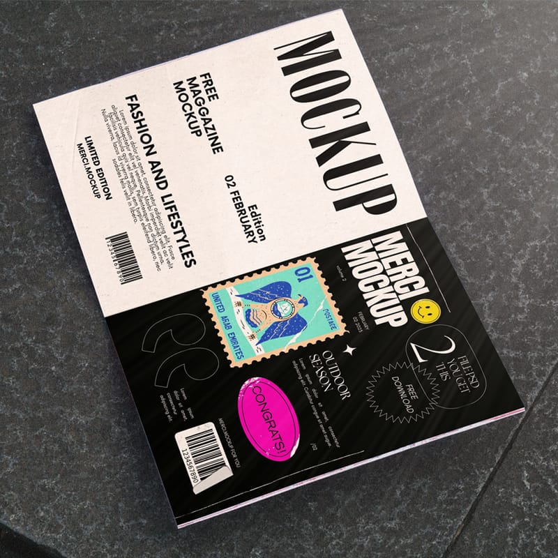 Magazine Outdoor Mockup PSD