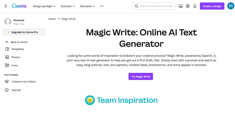 Magic Write