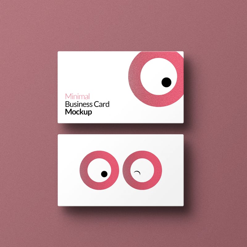 Minimal Business Card Mockup Template PSD