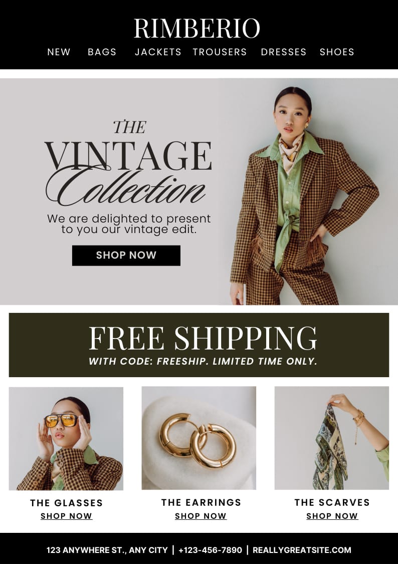 Minimalist Fashion Email Newsletter Template