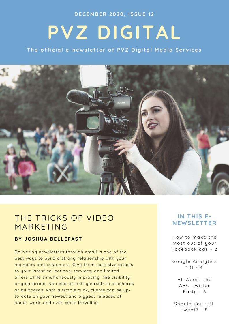 Modern Camera Email Newsletter Template