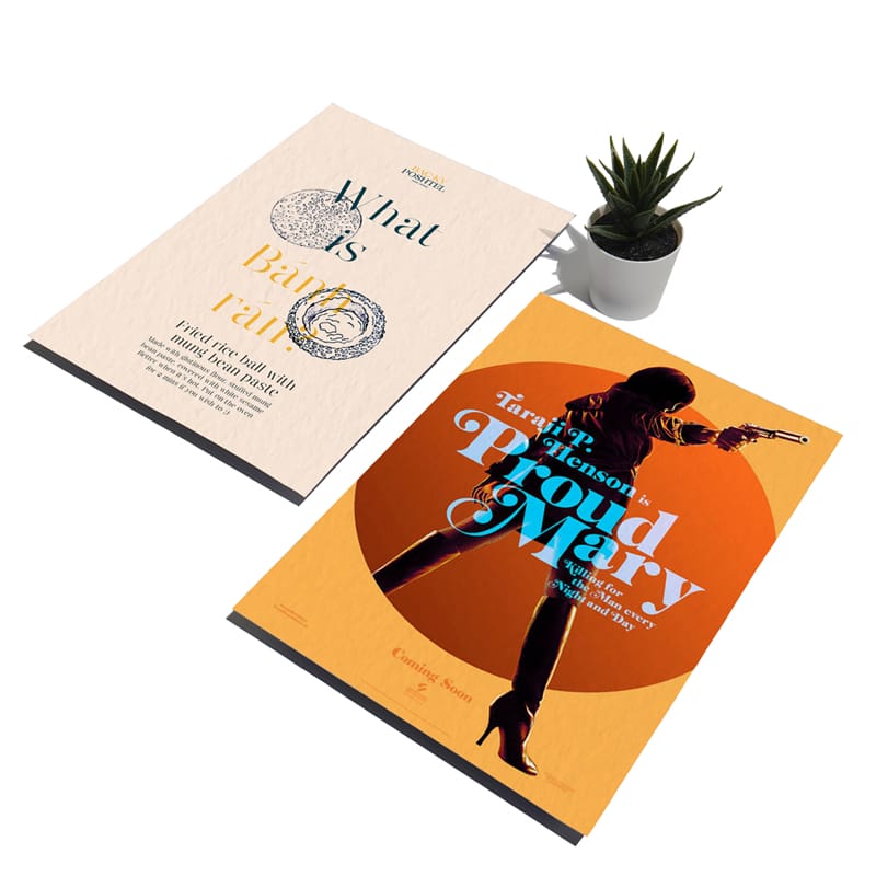 Neon Poster Mockup PSD