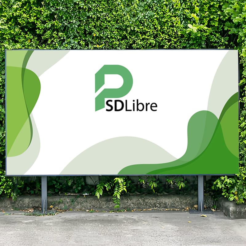 Outdoor Advertising Billboard Mockup Template PSD