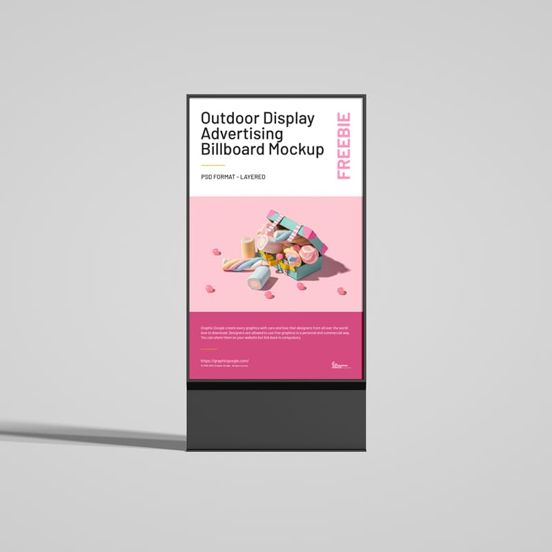 Outdoor Display Advertising Billboard Mockup PSD