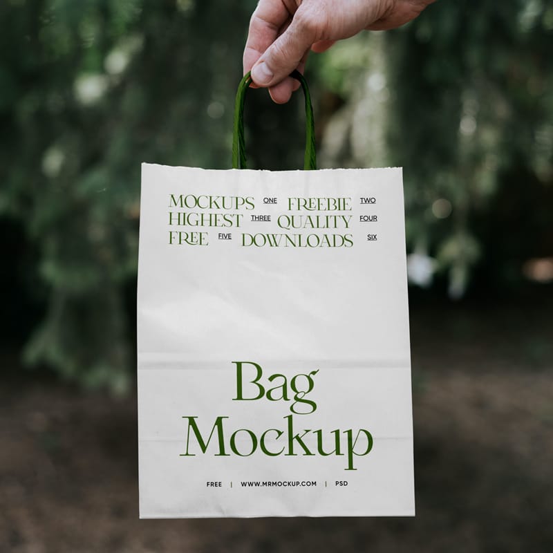 Packaging Paper Bag Mockup PSD