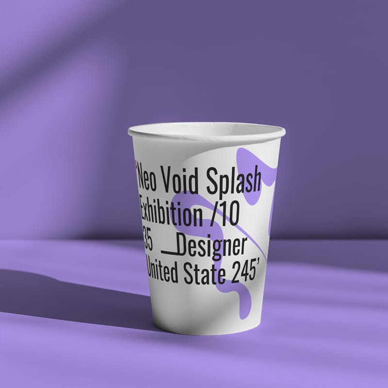 Paper Coffee Cup Mockup Design PSD