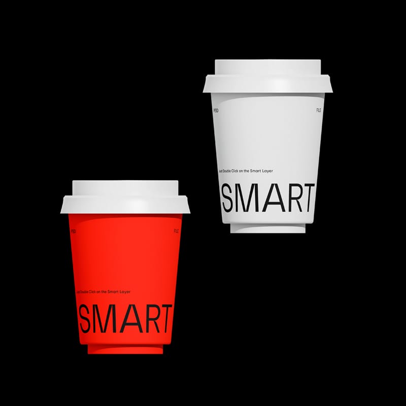 Realistic Coffee Cup Mockup PSD