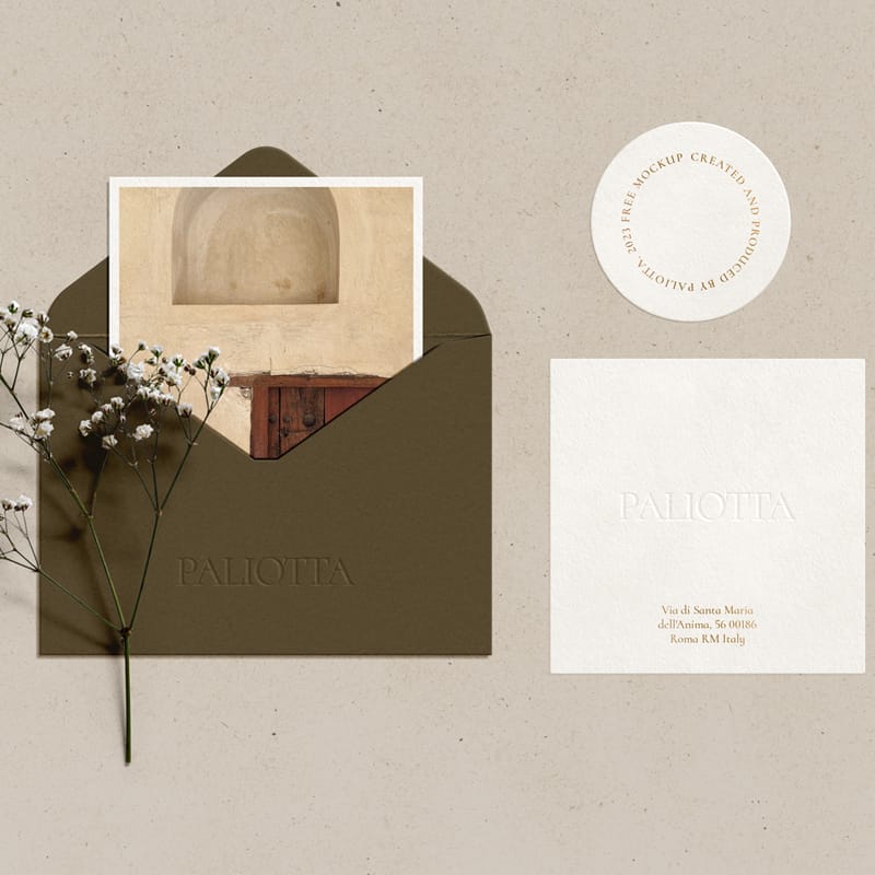 Realistic Envelope Mockup Template PSD