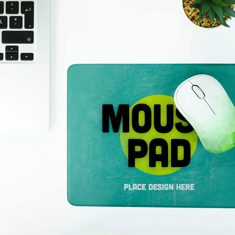Realistic Mouse Pad Mockup PSD