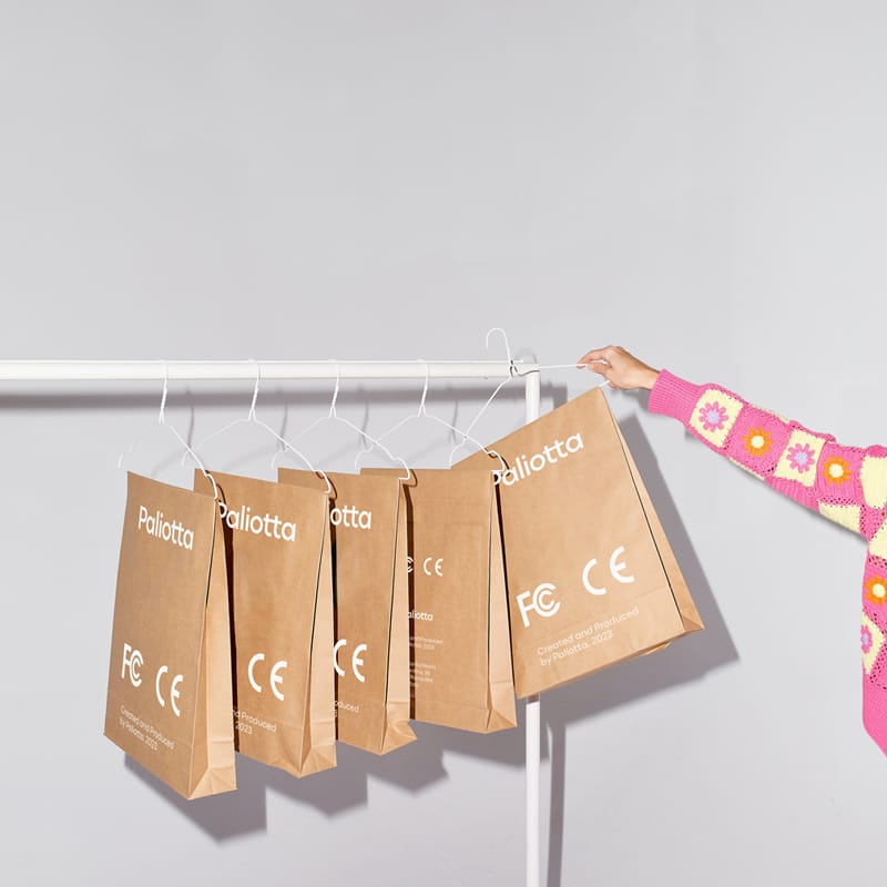 Realistic Paper Bag Mockup PSD