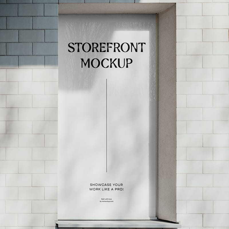 Signage Wall Mockup PSD