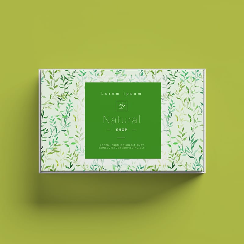 Simple Box Mockup Template PSD