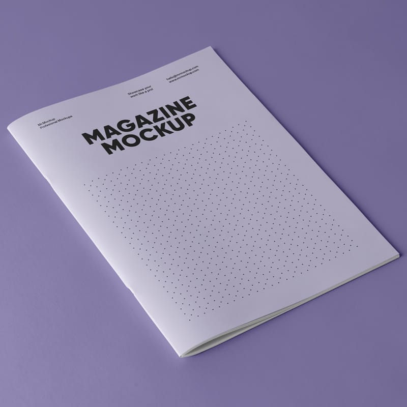 Soft Cover Magazine Mockup PSD