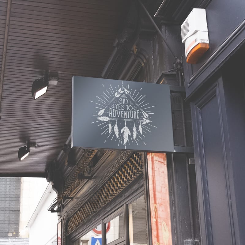 Swap n Sell Shop Sign Mockup