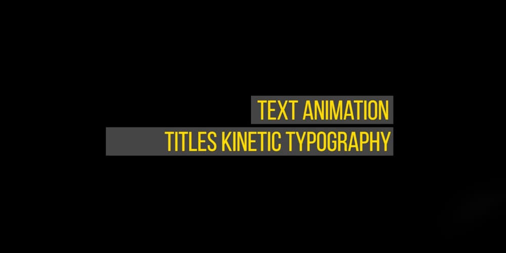 Titles Kinetic Typography Premiere Pro Template