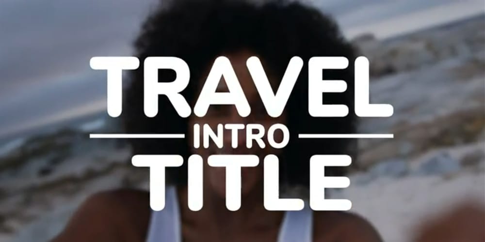 Travel Vlog Intro Title Template