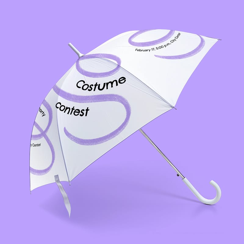 Umbrella Mockup Design PSD