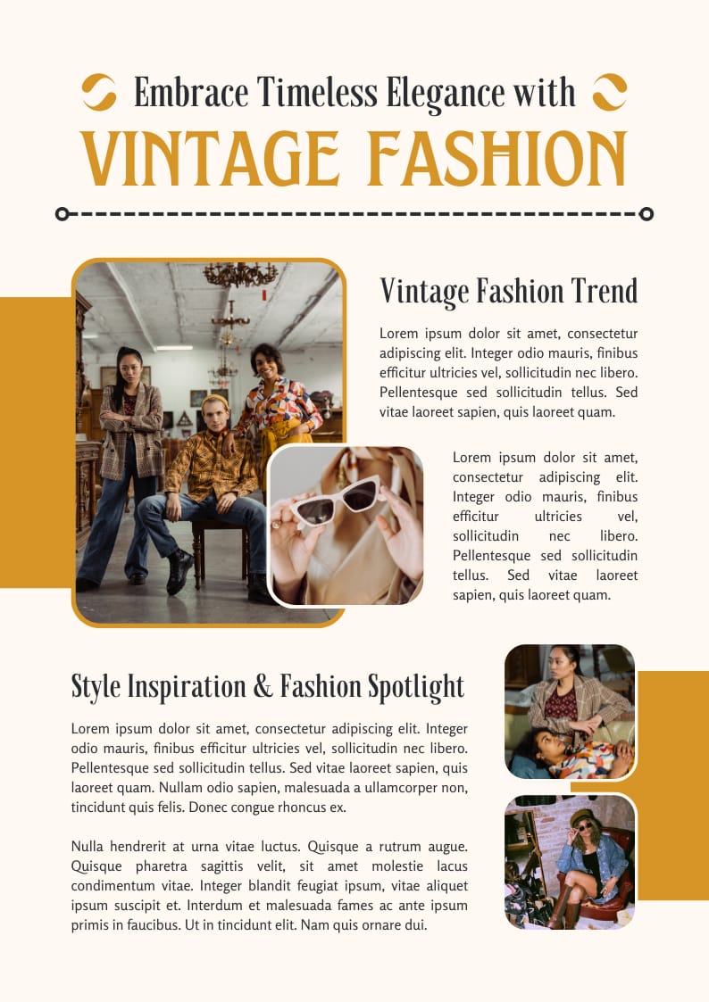 Vintage Fashion Email Newsletter Template
