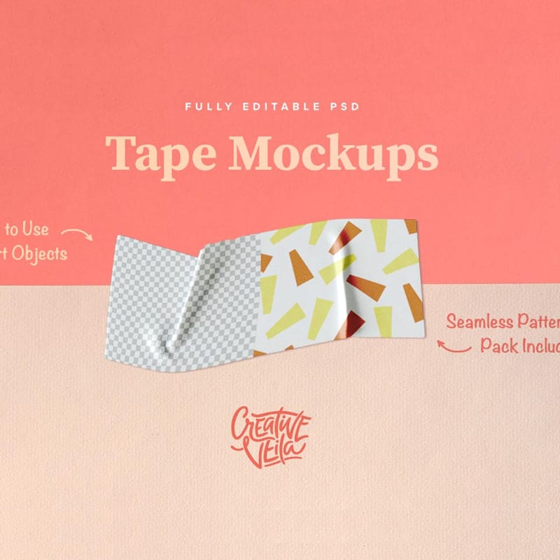 Washi Tape Mockups PSD