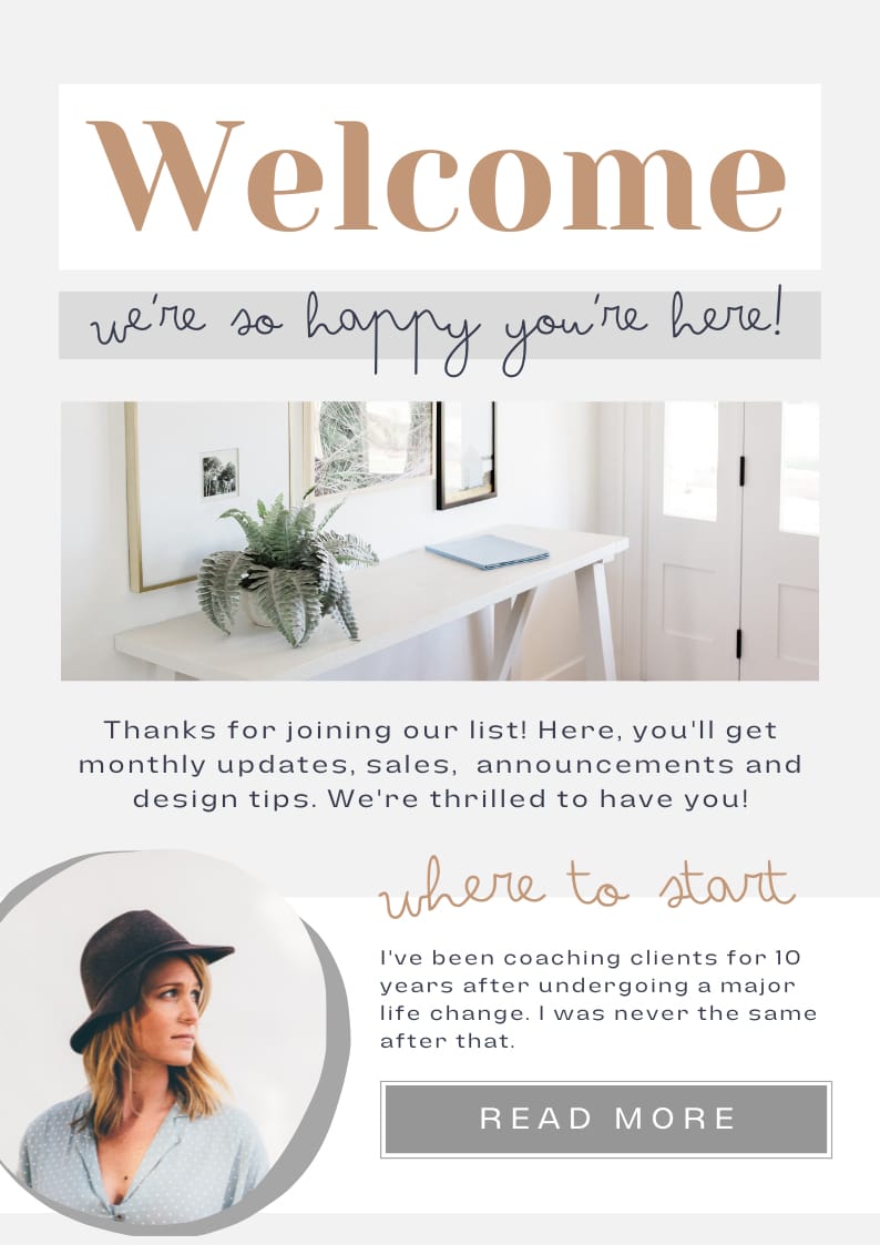 Welcome Email Template