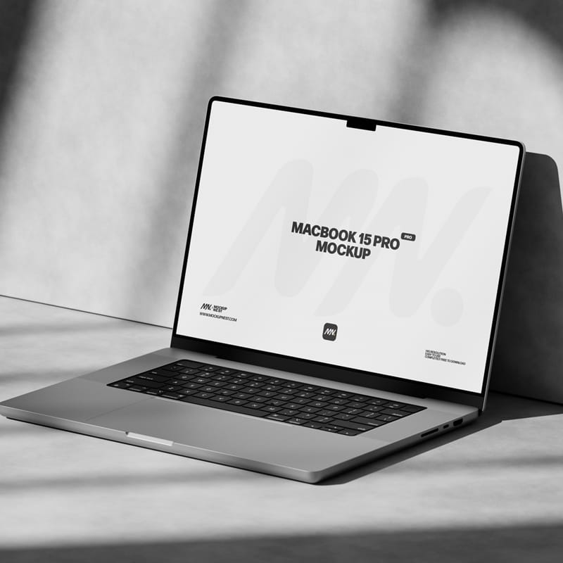 iMac Mockup In Dark Shadow PSD