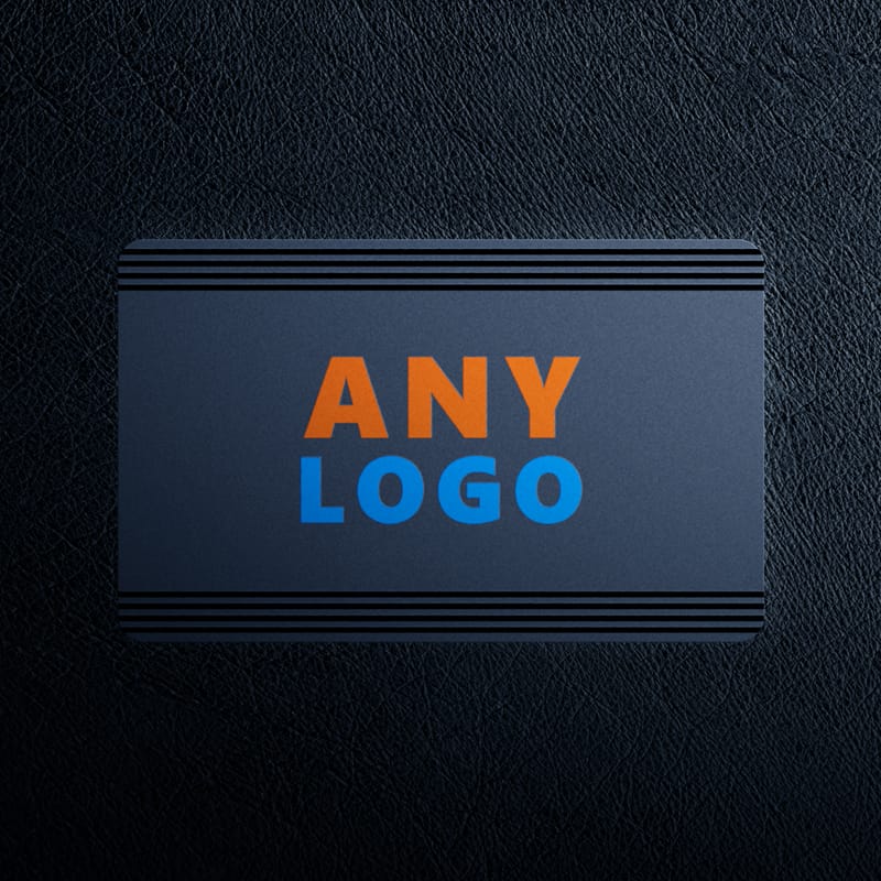 Background Card Logo Mockup PSD