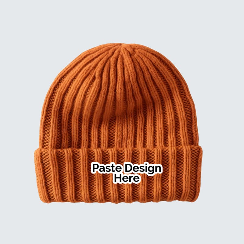 Brown Beanie Mockup PSD