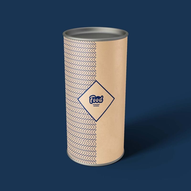 Free Cardboard Tube Mockup Psd