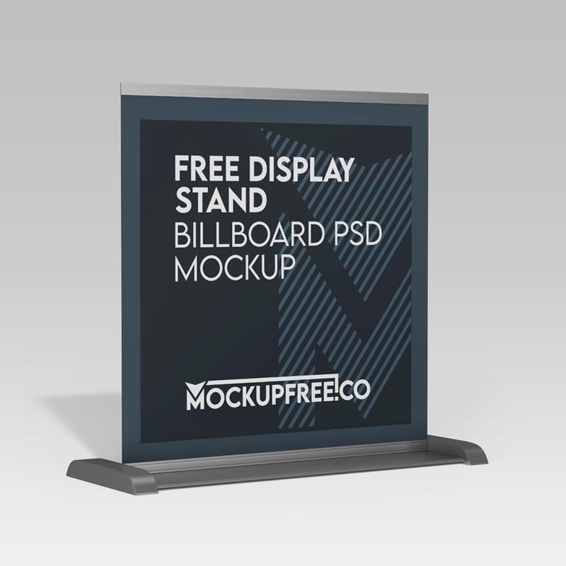 Display Stand Billboard Mockup PSD
