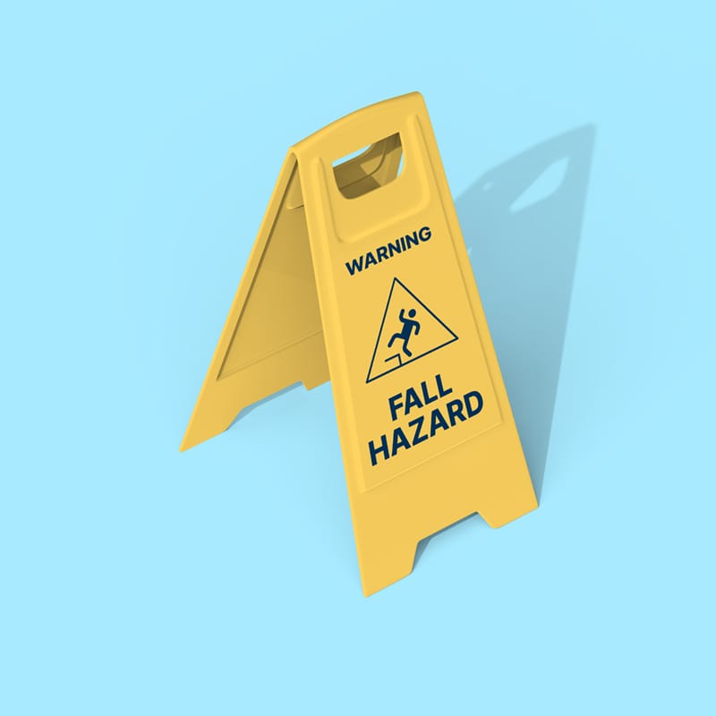 Floor Sign Mockup Template PSD