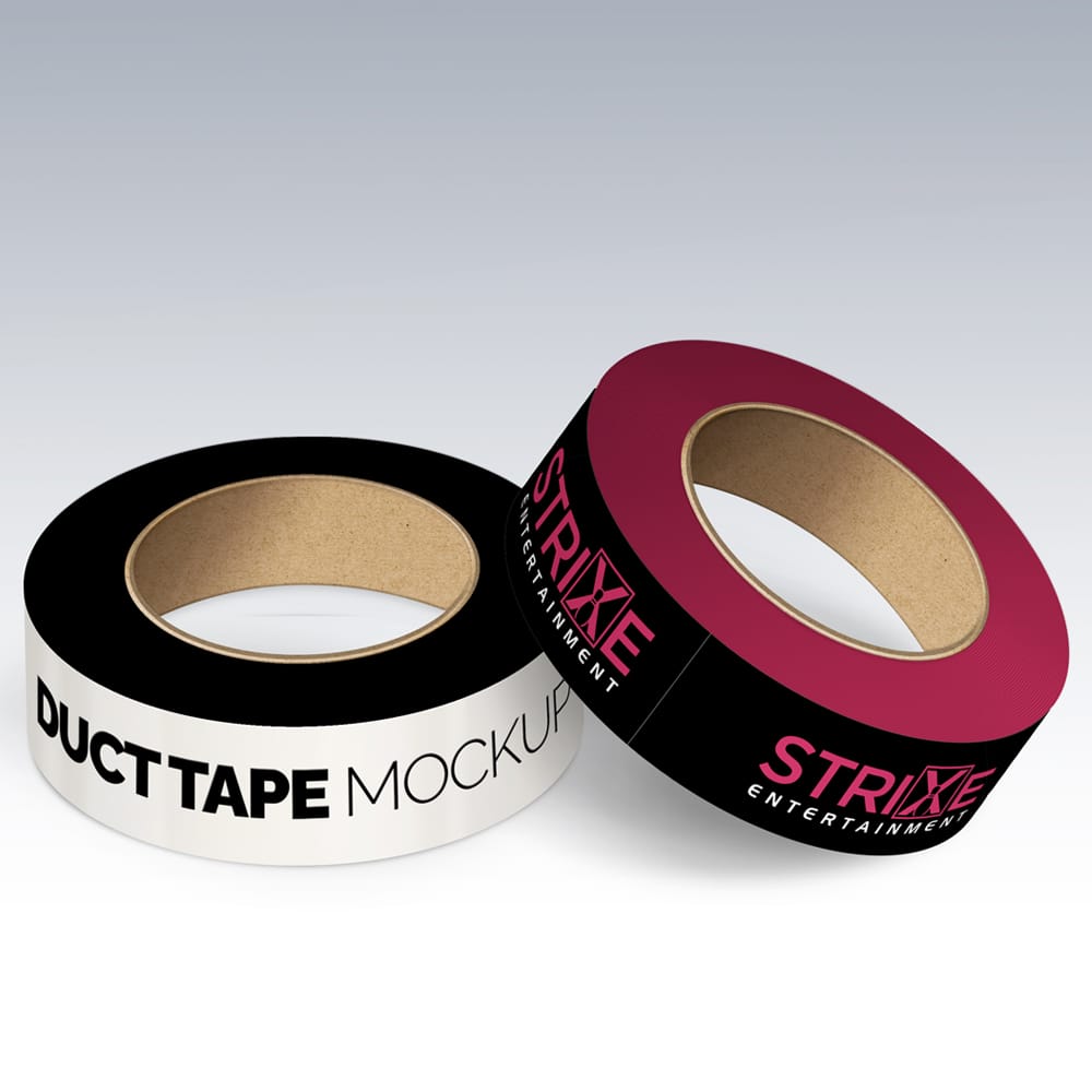 Free Adhesive Tape Mockup PSD