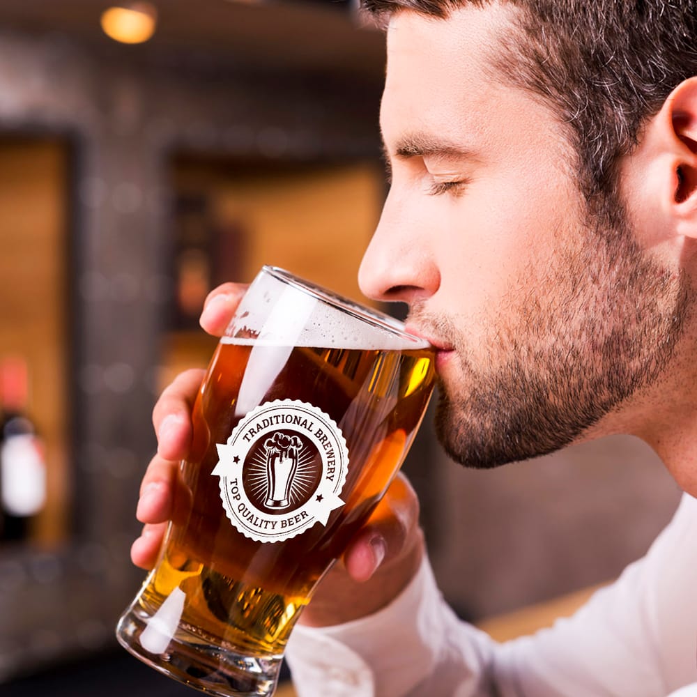 Free Beer Drinking Label Mockups PSD